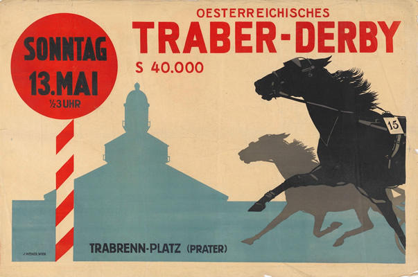 Plakat "Österreichisches Traber-Derby", um 1934