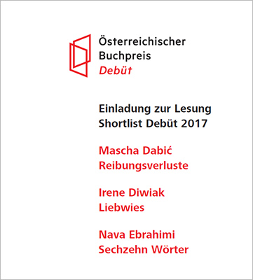 Österreichischer Buchpreis / Debütpreis 2016