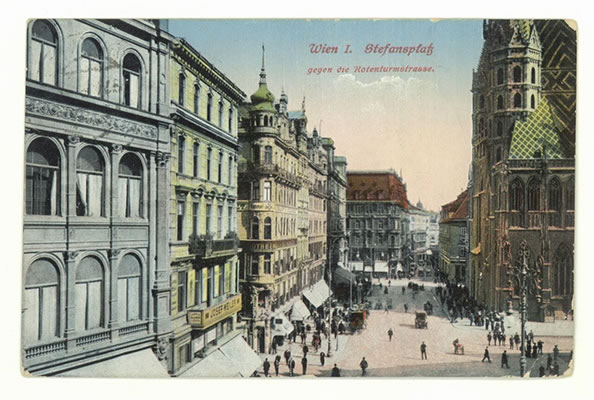Kaufhaus Rothberger, Stephansplatz, Postkarte, Sammlung Eduard Konrad
