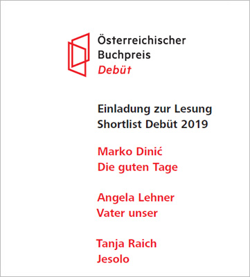 Österreichischer Buchpreis / Debütpreis 2019